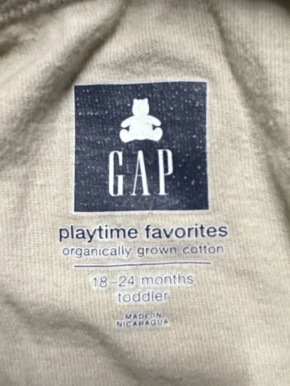 Toddler Boy Winter Khakis Gap Dinosaur Long Sleeves Size 18-24 Months